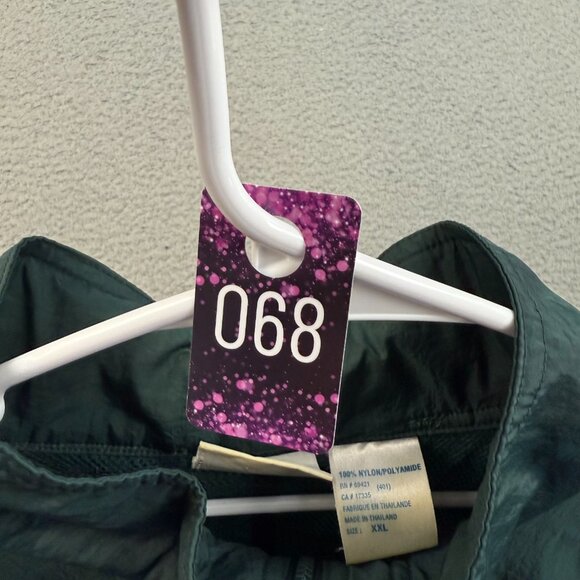 Vtg 90s Reebok 1/2 Zip Pouch Windbreaker Pullover Nylon Jacket Men's 2XL Lined - Picture 12 of 12